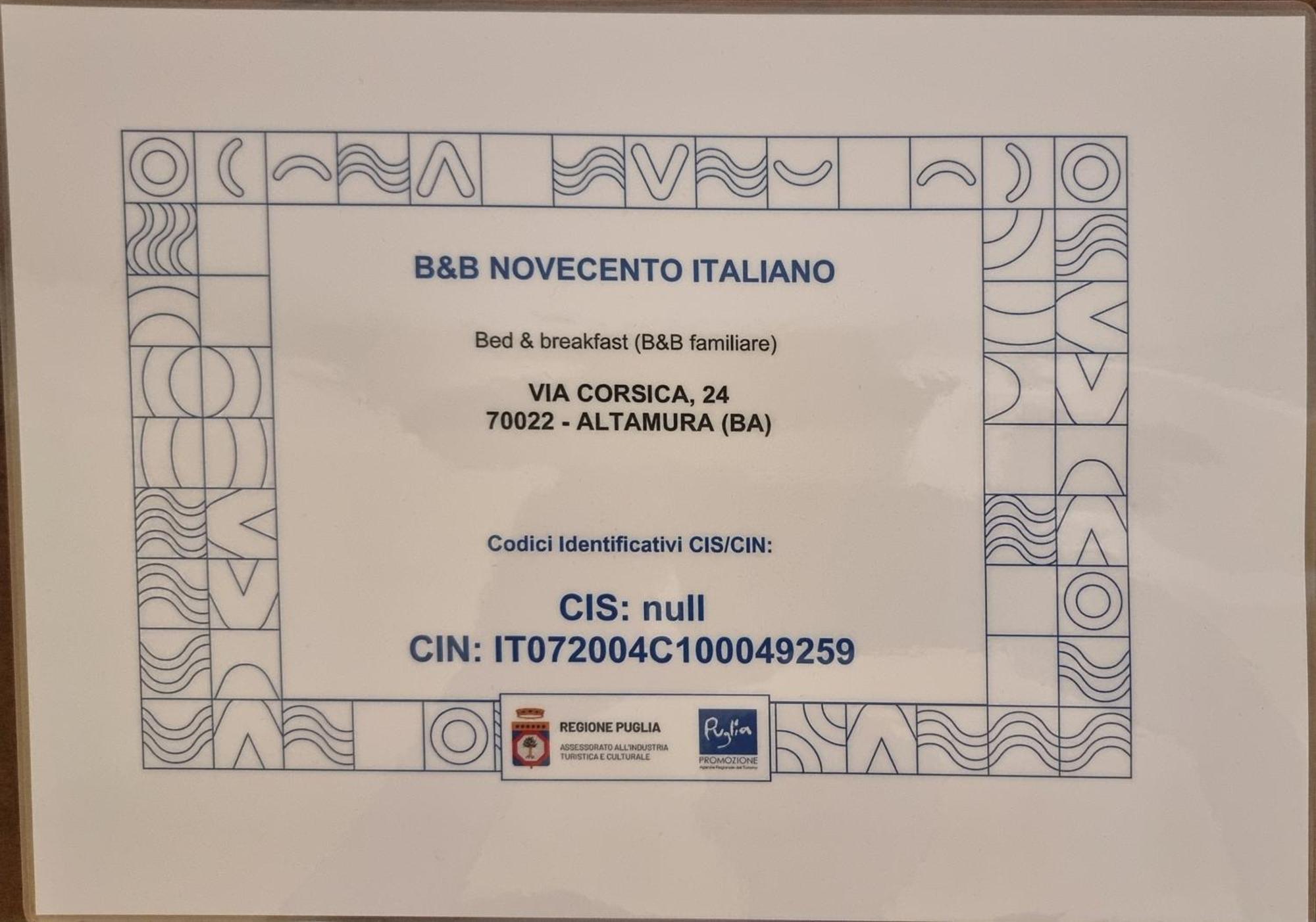 B&B Novecento Italiano Altamura Dış mekan fotoğraf